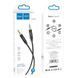Аудiокабель HOCO UPA19 3.5mm male to 3.5mm male, nylon braid, 1m, Black 6931474759863 фото 2