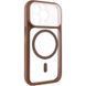 Чехол TPU+PC GETMAN Moon Clear with MagSafe для Apple iPhone 15 Pro Max (6.7") Brown 656-08421 фото 1
