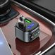 Автомобильное зарядное устройство с FM-модулятором HOCO E67 Fighter QC3.0 18W car BT FM transmitter Black 656-00580 фото 6