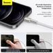 Кабель Baseus Cafule Series Metal Data Cable USB to IP 2.4A 2m White CALJK-B02 фото 10