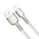 Кабель Baseus Cafule Series Metal Data Cable USB to IP 2.4A 2m White CALJK-B02 фото 3