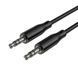 Аудіокабель BOROFONE BL26 3.5mm male to 3.5mm male, TPE, 1m Black 6941991122170 фото 3