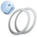 Пластина для магнитного держателя Baseus Halo Series Magnetic Metal Ring（2pcs/pack）Silver PCCH000012 фото 1