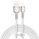 Кабель Baseus Cafule Series Metal Data Cable USB to IP 2.4A 2m White CALJK-B02 фото 1