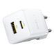 Мережевий зарядник пристрій Baseus Palm Fast Charger C+U 30W EU Moon White 656-01407 фото 3