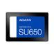 Накопичувач SSD ADATA Ultimate SU650 480GB 2.5" SATA III 3D NAND ASU650SS-480GT-R фото 1