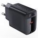 Мережевий зарядний пристрій ACEFAST A82 PD20W GaN single USB-C charger Black 656-01280 фото 2