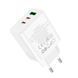 Зарядний пристрій Hoco C126A USB/2Type-C PD40W QC3.0 Білий 209-00186 фото 1