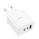 Зарядний пристрій Hoco C126A USB/2Type-C PD40W QC3.0 Білий 209-00186 фото 3