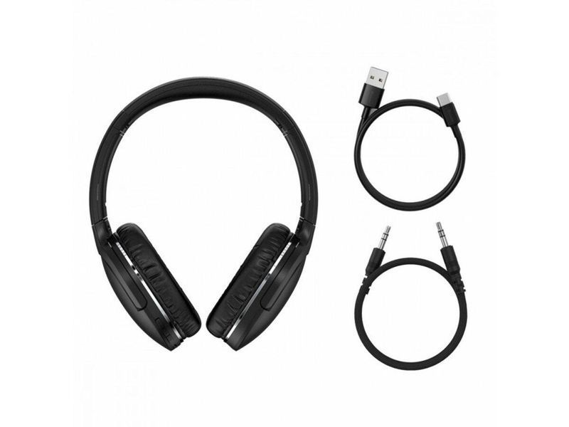 Бездротові накладні навушники Baseus Encok Wireless headphone D02 Pro Black (2022 Edition) 656-03789 фото