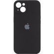 Силиконовый чехол с закрытой камерой для iPhone 15 Black 666-00994 фото
