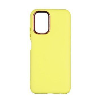 Чехол Silicone Cover Metal frame для Xiaomi Redmi Note 10 / Note 10s Yellow 208-03458 фото