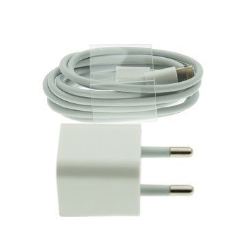 Сетевое зарядное устройство WUW T17 1USB 1A + кабель Lightning 1 м Белый 209-00008 фото