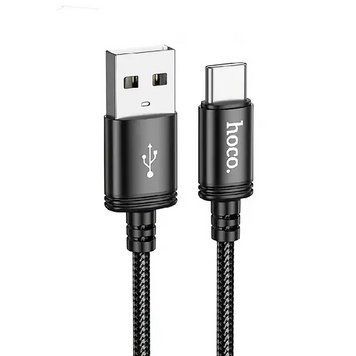 Кабель HOCO X89 Wind charging data cable Type-C Black 6931474784360 фото