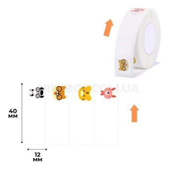 Этикетки NIIMBOT T12*40-160 ZOO Color For D11/D110/D101/H1S (A2A68301001) 656-00054 фото