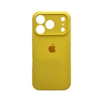 Силиконовый чехол с закрытой камерой для iPhone 17 Pro Max Yellow 666-04295 фото