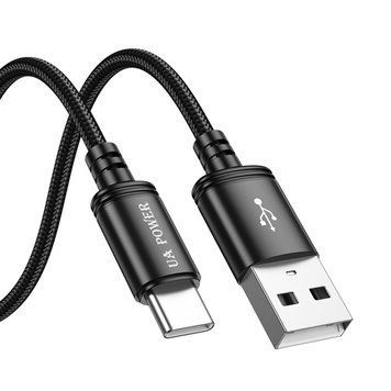 Кабель UA Power UP-01 Wind charging Type-C 3.0A 1m Black 209-00290 фото
