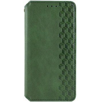 Шкіряний чохол-книжка GETMAN Cubic (PU) для Xiaomi Redmi 15C (EU) Зелёный 777-07855 фото