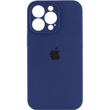 Силіконовий чохол з закритою камерою для iPhone 16 Pro Max Dark Blue 666-01306 фото