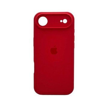 Силіконовий чохол з закритою камерою для iPhone 17 Air Berry Red 666-04395 фото