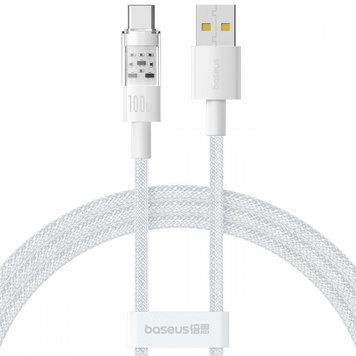 Кабель Baseus Gem Fast-Charging Data Cable Type-C 100W 2m White P10373002211-01 фото