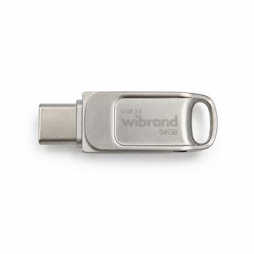 Флеш-накопичувач Wibrand USB 3.2 Gen1 Bee 64GB USB Type-A/USB Type-C Silver WI3.2TC/BE64TC039S фото