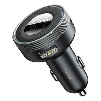 Автомобильное зарядное устройство с FM-модулятором Baseus Enjoy Car Wireless MP3 Charger (Wireless 5.0+5V/3.4A) Black CCLH-01 фото