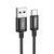 Кабель HOCO X89 Wind charging data cable Type-C Black 6931474784360 фото