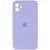 Силиконовый чехол с квадратными бортиками для iPhone 11 Light Purple 208-00857 фото