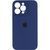 Силиконовый чехол с закрытой камерой для iPhone 16 Pro Max Dark Blue 666-01306 фото
