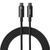 Кабель Baseus Tungsten Gold Fast Charging Data Cable Type-C to Type-C 240W 3m Black CAWJ040201 фото