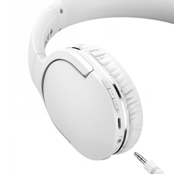 Бездротові накладні навушники Baseus Encok Wireless headphone D02 Pro White 656-03790 фото
