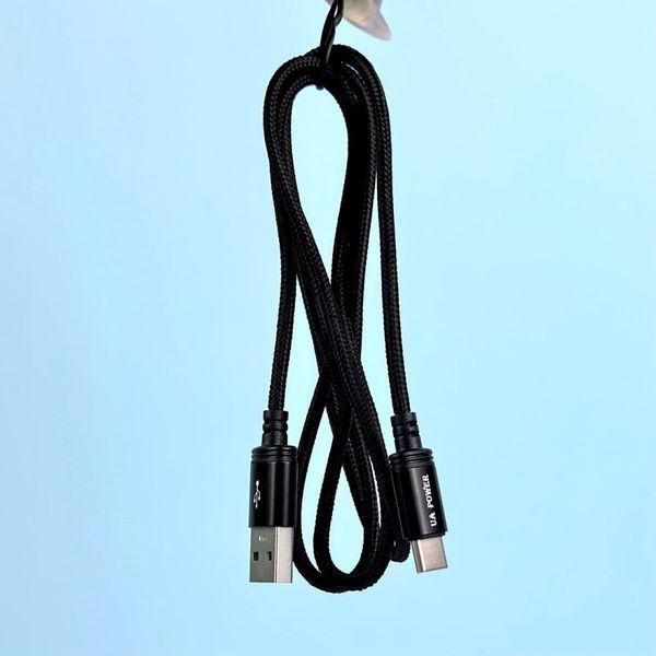 Кабель UA Power UP-01 Wind charging Type-C 3.0A 1m Black 209-00290 фото