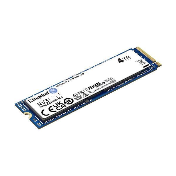 Накопитель SSD M.2 Kingston NV3 4000GB NVMe 2280 PCIe 4.0 x4 3D NAND SNV3S/4000G фото