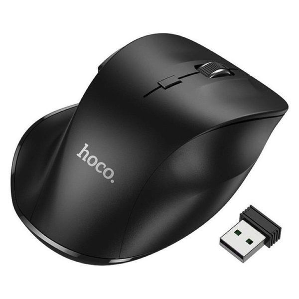 Маніпулятор миша HOCO GM24 Mystic six-button dual-mode business wireless mouse Black 656-03224 фото
