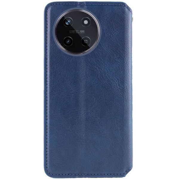 Шкіряний чохол-книжка GETMAN Cubic для Realme 11 4G Синій 555-01646 фото