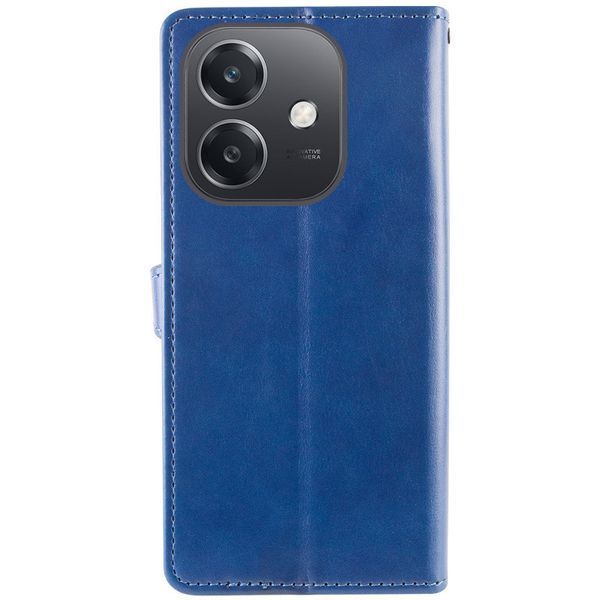 Кожаный чехол-книжка GETMAN Gallant (PU) для Oppo A3 4G / A3x 4G/ A40m Синий 777-06177 фото
