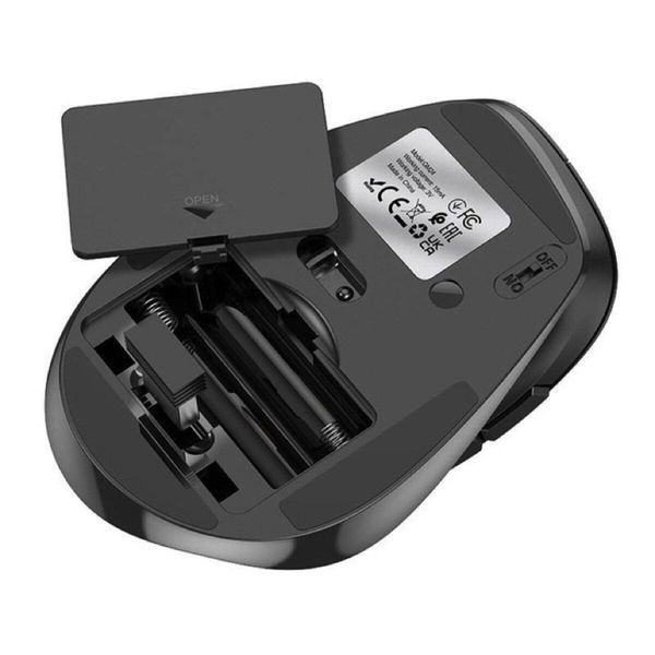 Маніпулятор миша HOCO GM24 Mystic six-button dual-mode business wireless mouse Black 656-03224 фото
