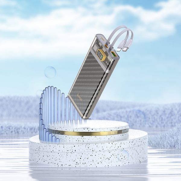 Портативный аккумулятор Hoco J104 Discovery edition 10000mAh 22.5W Прозрачный 216-00083 фото