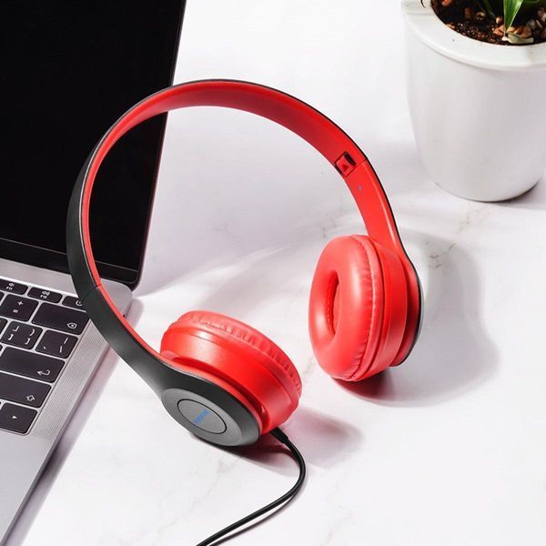 Навушники BOROFONE BO5 Star sound wired headphones Red 656-01010 фото