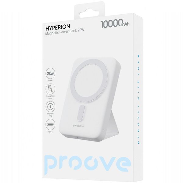 Power Bank Proove Hyperion 20W 10000mAh 2025 White PBHN15020002 фото