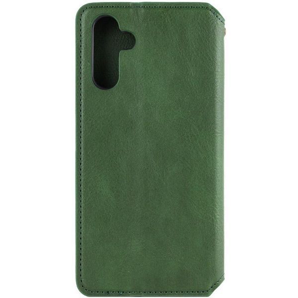 Кожаный чехол-книжка GETMAN Cubic (PU) для Samsung Galaxy A17 5G Зелёный 555-02595 фото