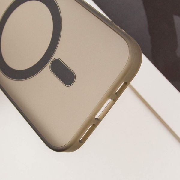 Чохол TPU+PC Lily with MagSafe для Apple iPhone 14 (6.1") Dark Gray 214-03605 фото