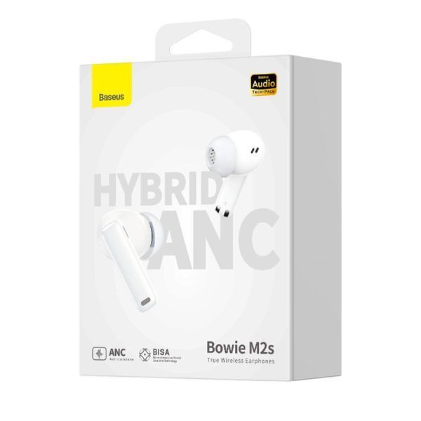 Бездротові навушники Baseus Bowie M2s True Wireless Earphones Moon White 656-01572 фото