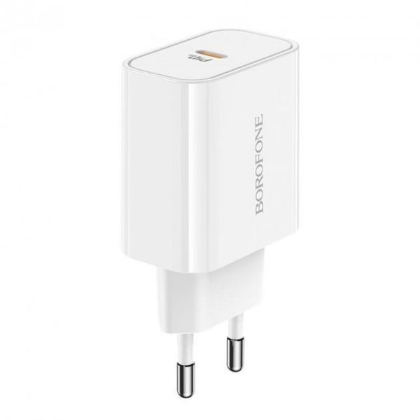 Зарядний пристрій Borofone BA57A USB Type C 3A 20W Білий 209-00083 фото