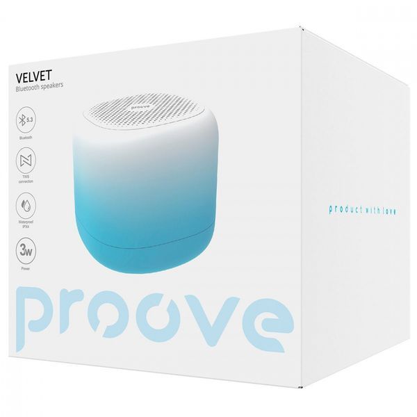 Портативная акустика Proove Velvet 3W Blue 202-00471 фото