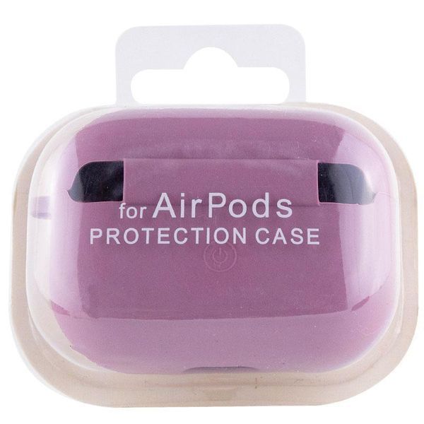 Силіконовий футляр з мікрофіброю для навушників Airpods Pro 3 Lilac Pride 656-08096 фото