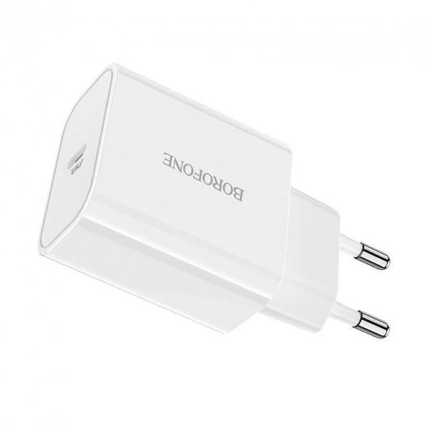 Зарядний пристрій Borofone BA57A USB Type C 3A 20W Білий 209-00083 фото