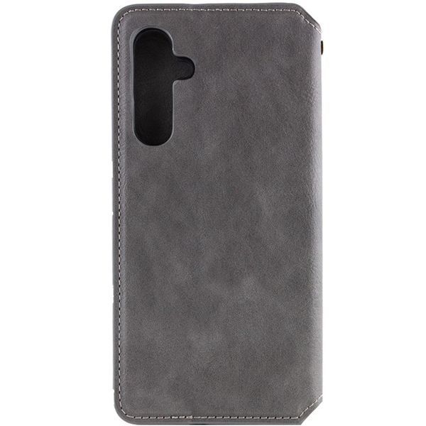 Шкіряний чохол-книжка GETMAN Cubic для Samsung Galaxy A55 Сірий 555-01696 фото