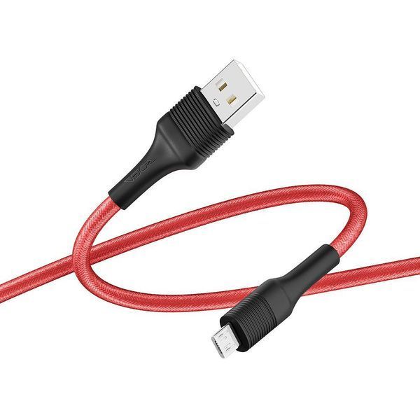 Кабель Ridea RC-M112 Fila 3A USB to Micro USB Красный 209-00175 фото